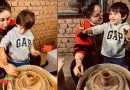 प्रेगनेंसी पीरियड में बेटे तैमूर संग छुट्टियां बिता रही हैं करीना कपूर, मिट्टी के बर्तन बनाते हुए तस्वीरें हुई वायरल