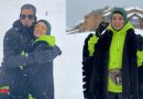 कश्मीर में पति संग बर्फ का मजा लेती दिखी सना खान, रोमांटिक पोज़ में Pics हुई वायरल