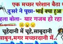 फनी जोक्स : एक मच्छर को परेशान बैठे देख दुसरे मच्छर ने पूछा -अरे ,भाई तुझे क्या हो गया ?