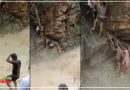 Video: बच्चे के साथ तेज रफ्तार नदी में फंस गई थी मां, दो लोगों ने जान पर खेलकर मां-बेटे की बचाई जान