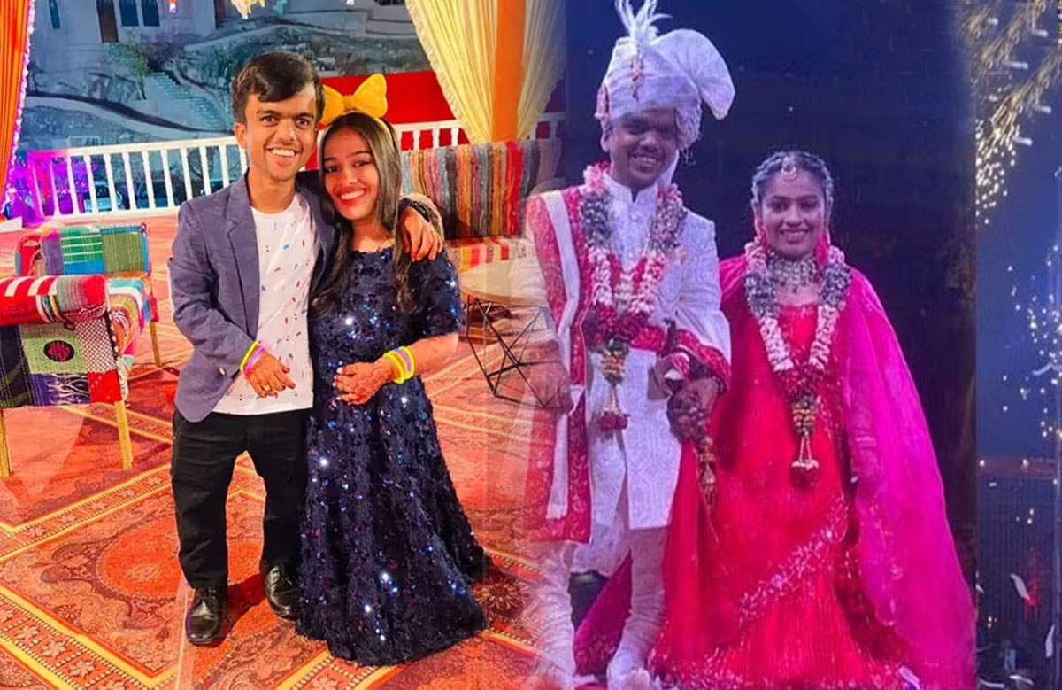 3 फीट 7 इंच के दूल्हा-दुल्हन ने रचाई शादी, "मिनी कपल" की अनोखी शादी की  तस्वीरें वायरल - NamanBharat